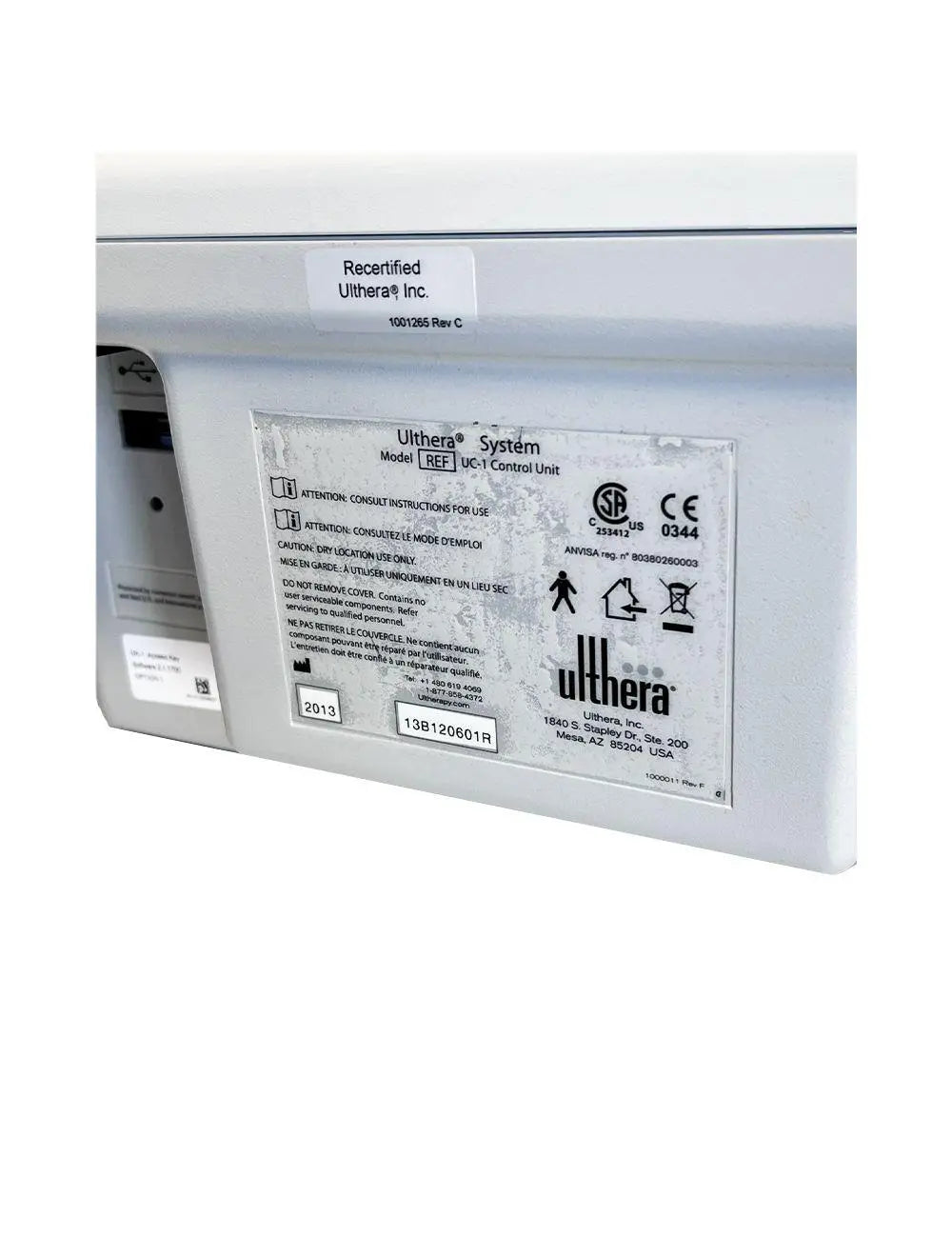 2013 Ulthera Ultherapy DEEPsee Ultrasound Skin Tightening Face Neck Tone UC-1