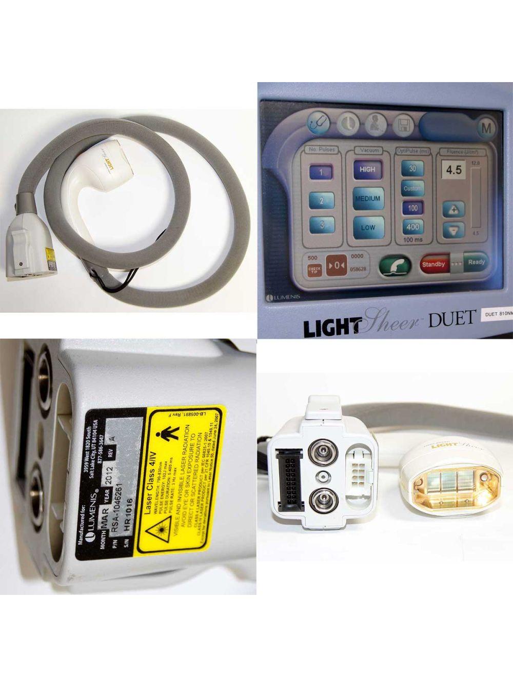 2007 Lumenis LightSheer Duet Laser System 810nm Diode HS and ET Hair Removal