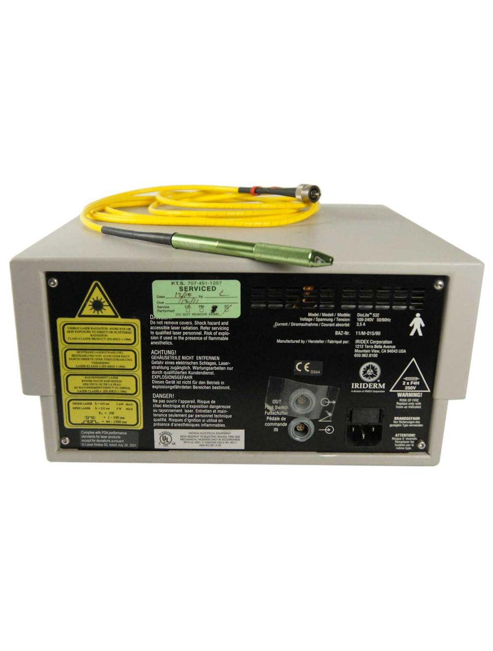 Iridex DioLite 532 KTP Diode Low Power Laser 1000µm Dio Lite Tabletop System