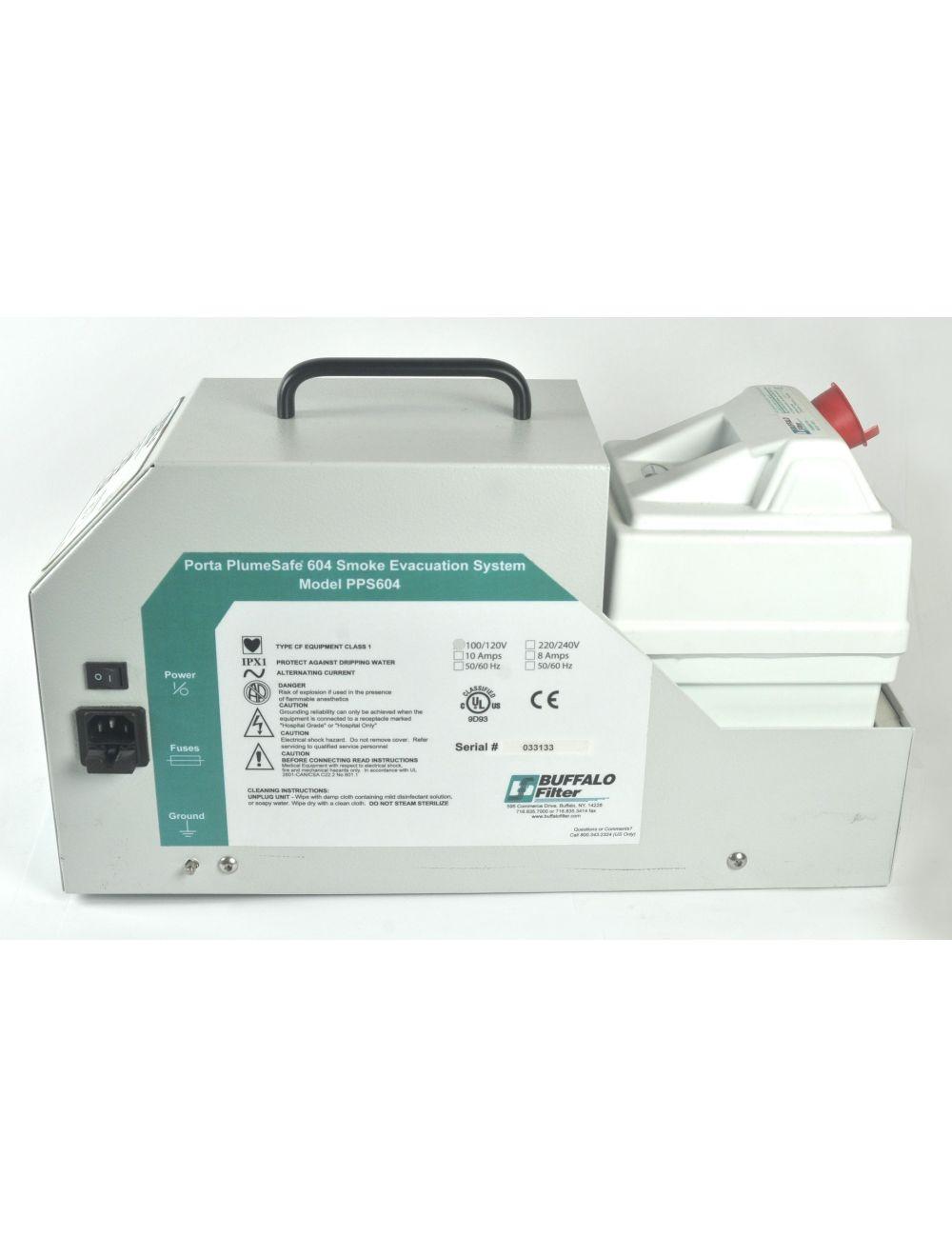 Buffalo Porta PlumeSafe 604 Smoke Evacuation Suction Filter PPS604 Std 110 Volt
