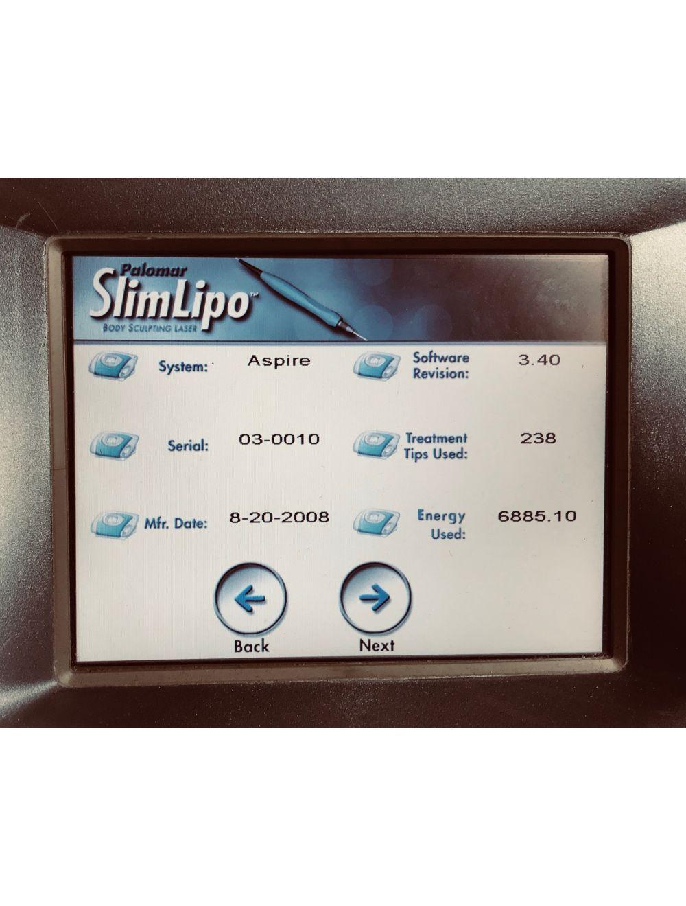 2008 Palomar ASPIRE Slimlipo YAG 40W Body Sculpting Cynosure LASER