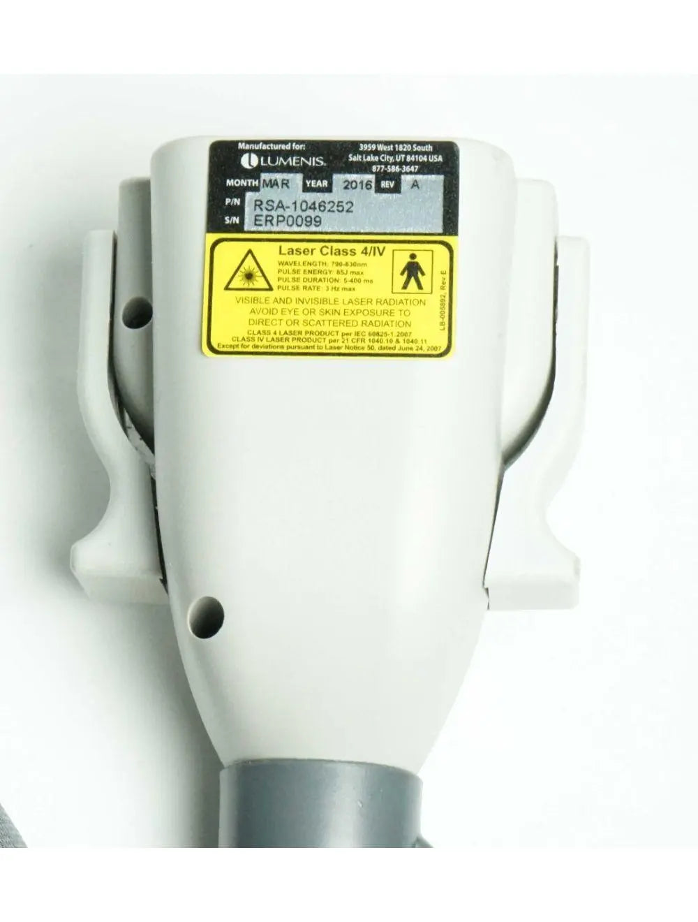 2009 Lumenis LightSheer Duet Laser ET HS 9x9mm 22x35mm Hair Removal Light Sheer Lumenis