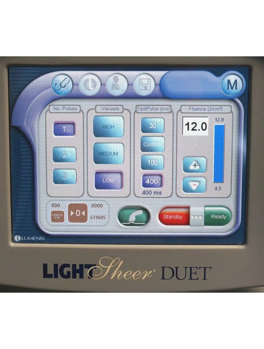 2009 Lumenis LightSheer Duet Laser ET HS 9x9mm 22x35mm Hair Removal Light Sheer Lumenis