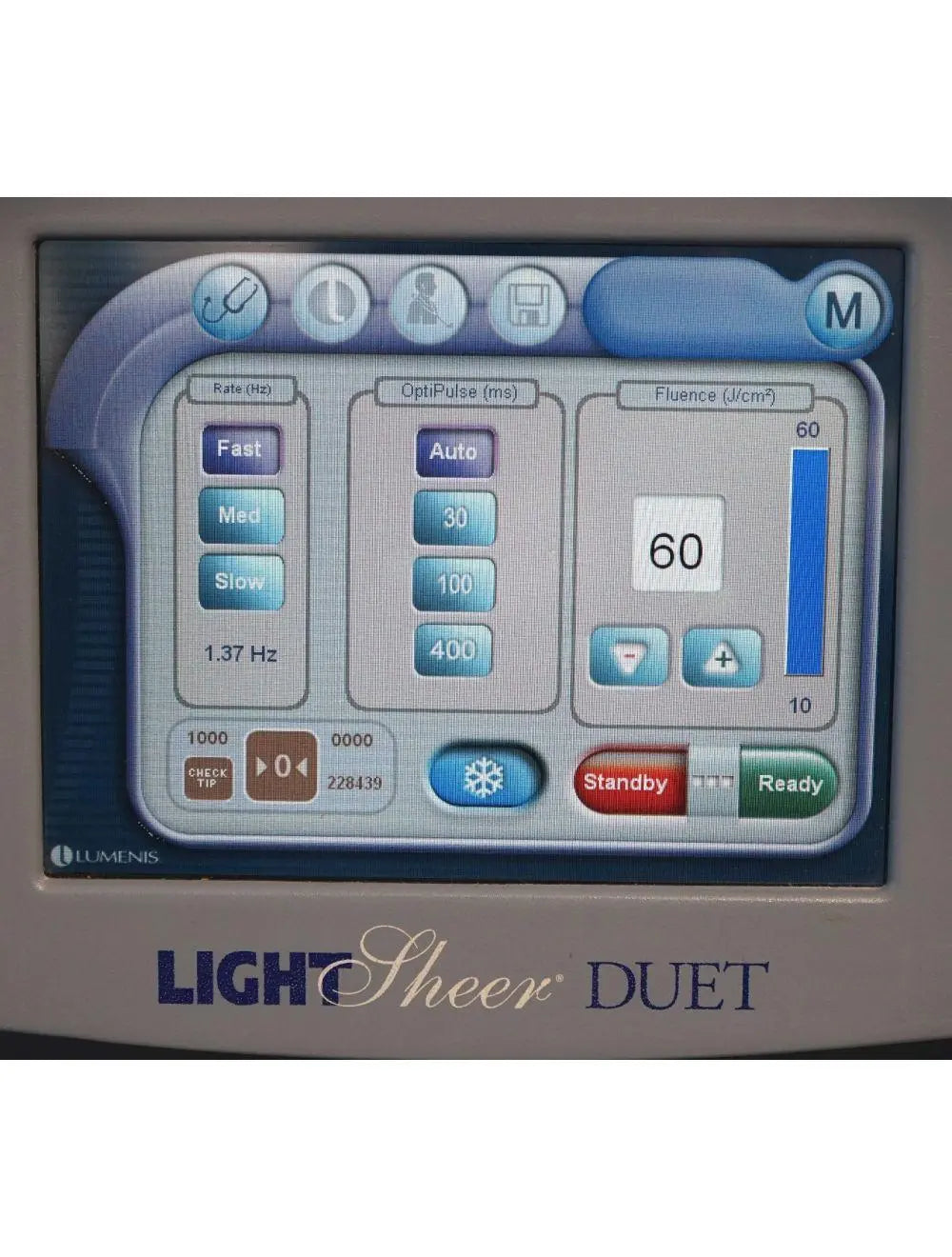 2010 Lumenis LightSheer Duet Laser ET HS 9x9mm 22x35mm Hair Removal Light Sheer Lumenis