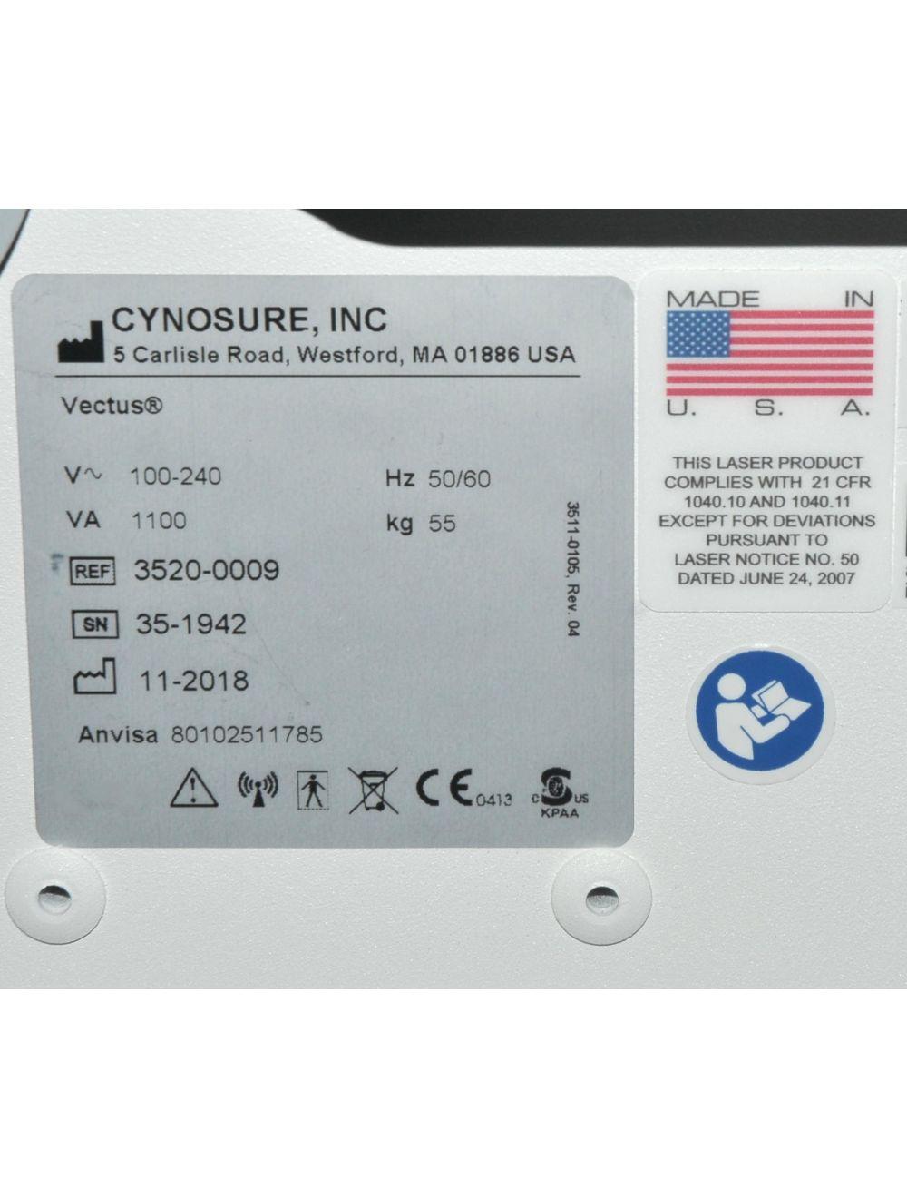 2018 Cynosure Palomar Vectus 810nm Diode Skintel Laser Hair Removal System