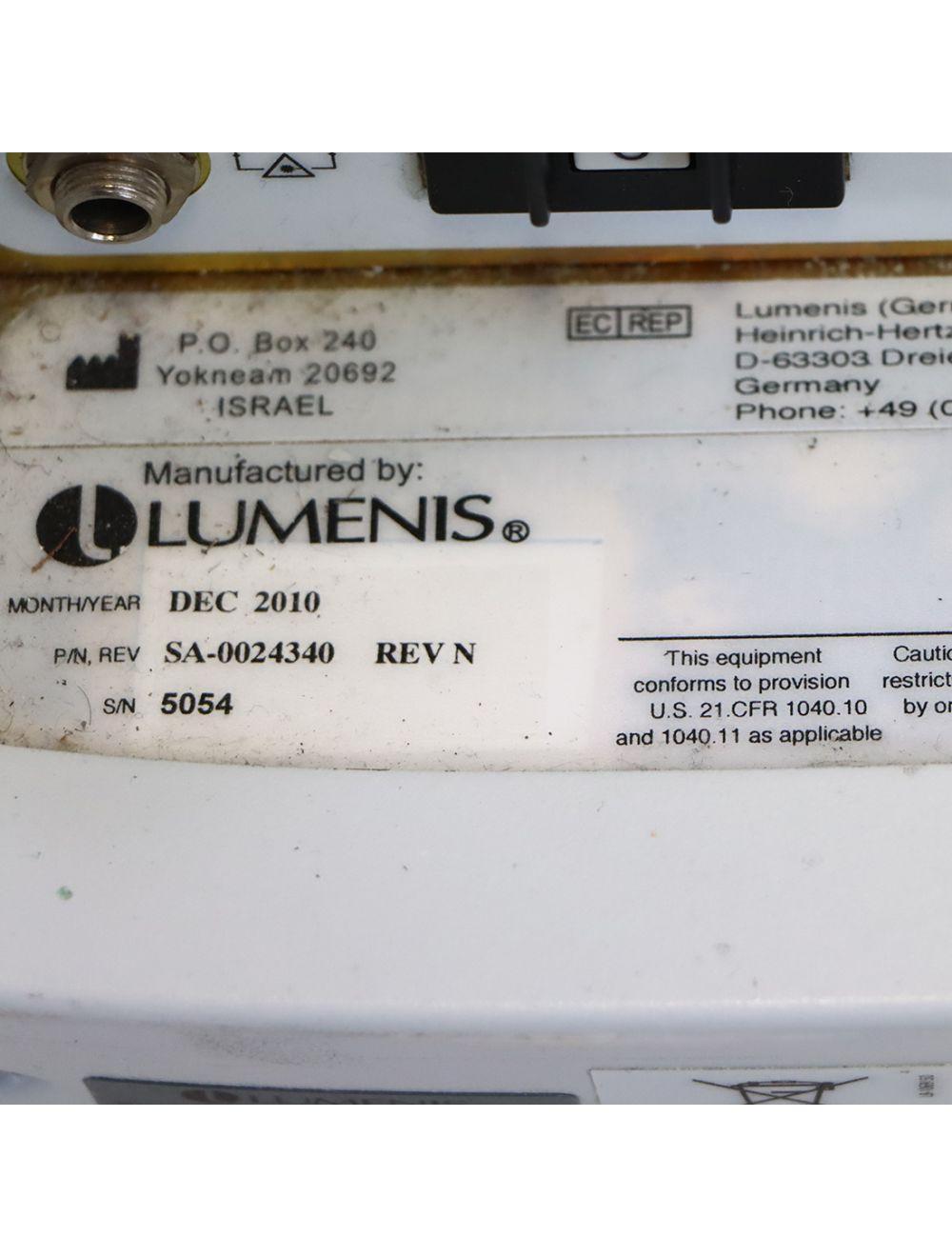 2010 Lumenis LightSheer Duet Laser High Speed HS 805nm ET Hair Removal 2 HP's