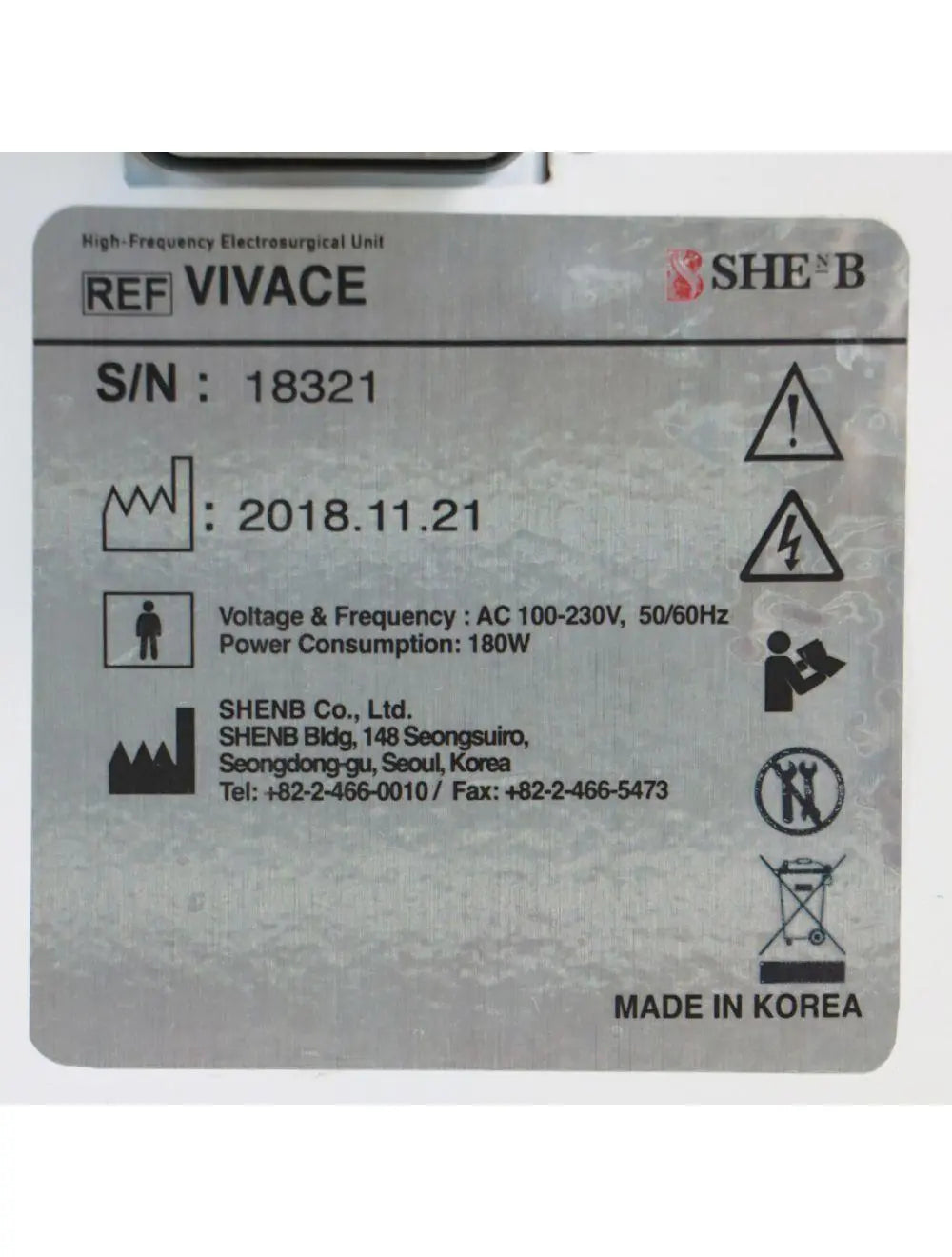 2018 Vivace Fractional RF Microneedling Wrinkle Skin Tightening System HFEU Sol International Medical