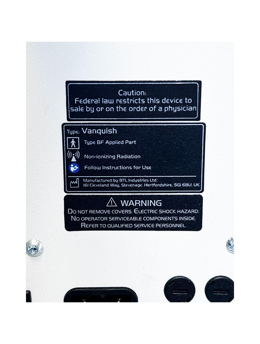 2013 BTL Vanquish ME RF Core Applicator Circumference Reduction Fat Removal