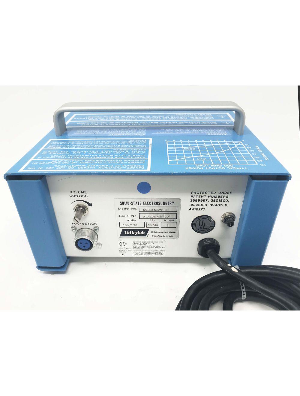 Valleylab Solid State Electrosurgery SurgiStat B RF ESU Generator 3.0A 50/60Hz