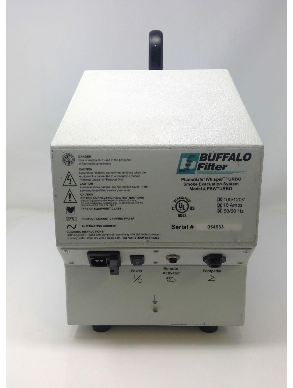Buffalo Filter Plume Safe Whisper Turbo PlumeSafe RFID Smoke Evacuation System