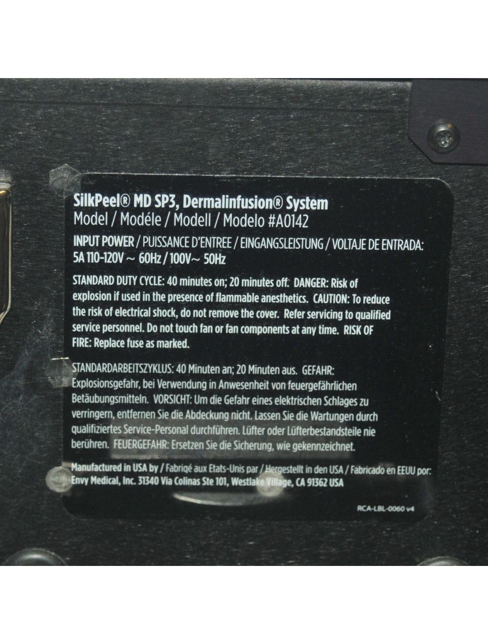 Envy Medical SilkPeel 3 MD A0142 Dermalinfusion Rejuvenate Skin Silk Peel 292Hrs