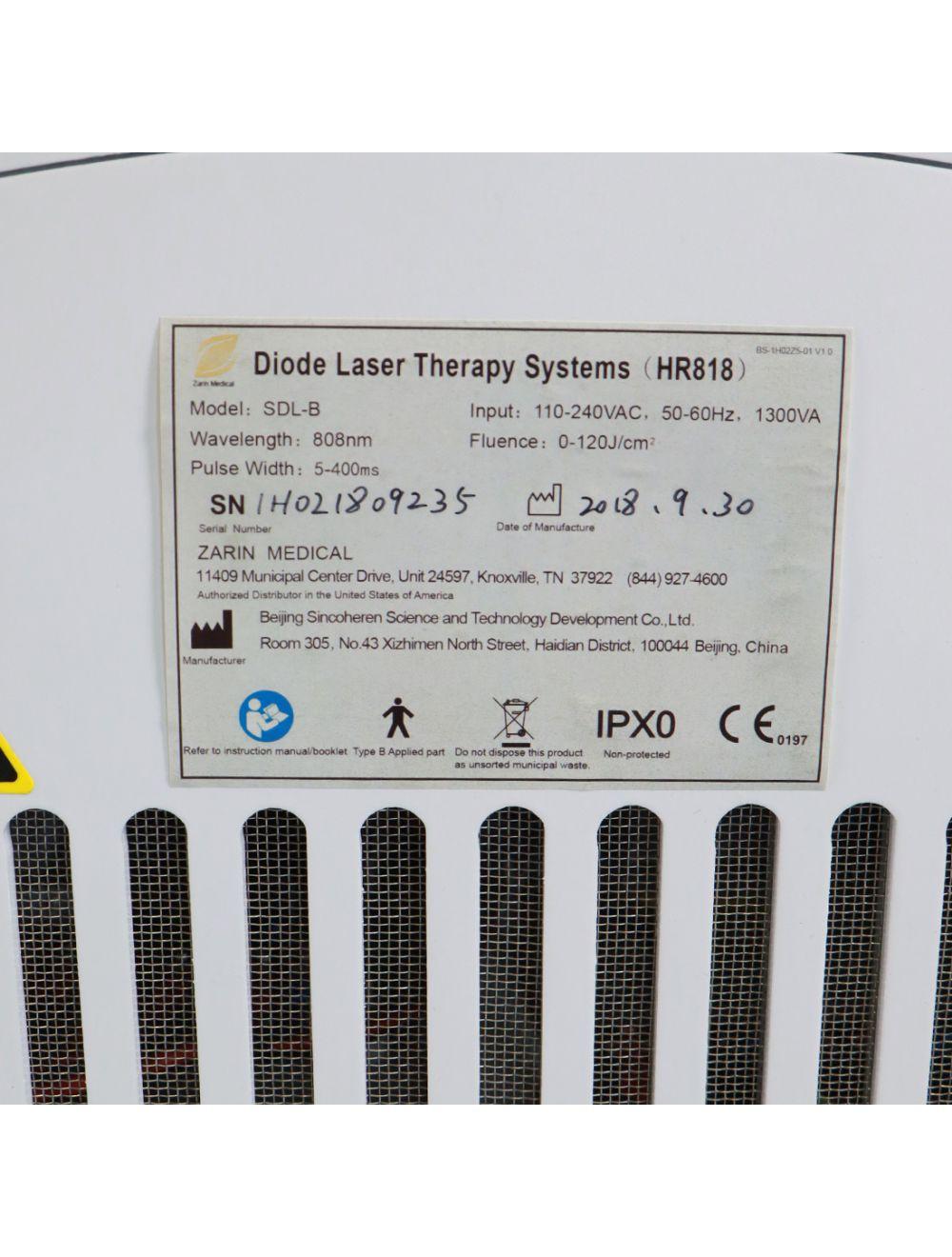 2018 Zarin HR818 810 12x16mm Spot HR 818 Diode Laser Hair Removal System