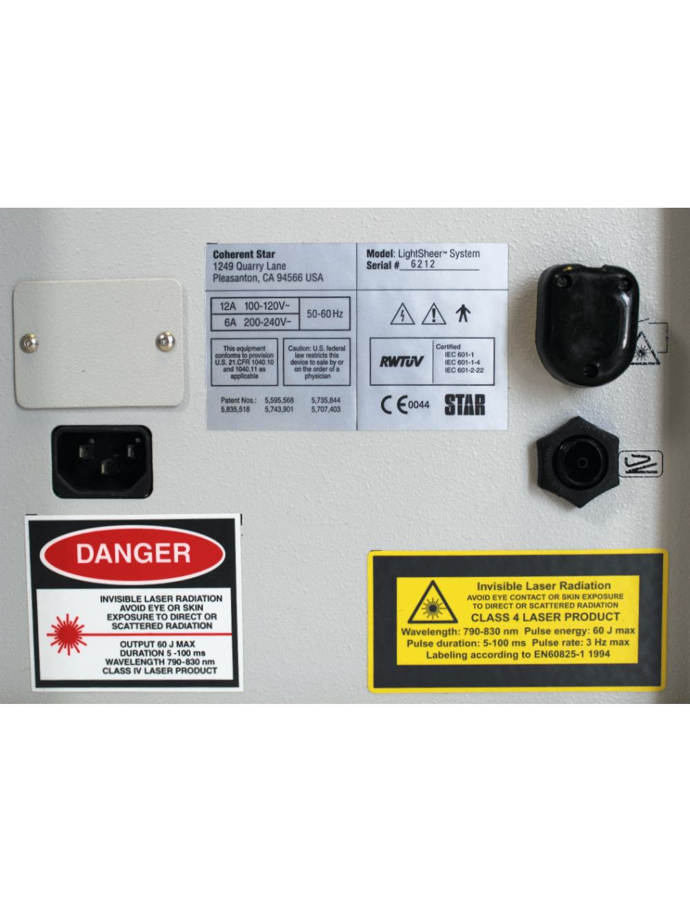 Lumenis LightSheer SC Diode 810 Hair Removal Laser System 9x9 mm HR LightSheer