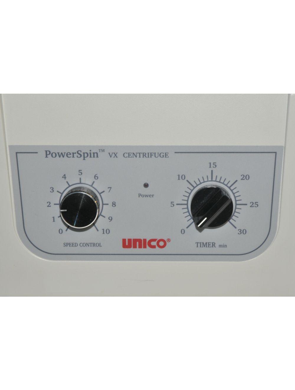 Unico Powerspin VX Centrifuge C818 Variable Speed 3400 Max RPM 6 Place Timer