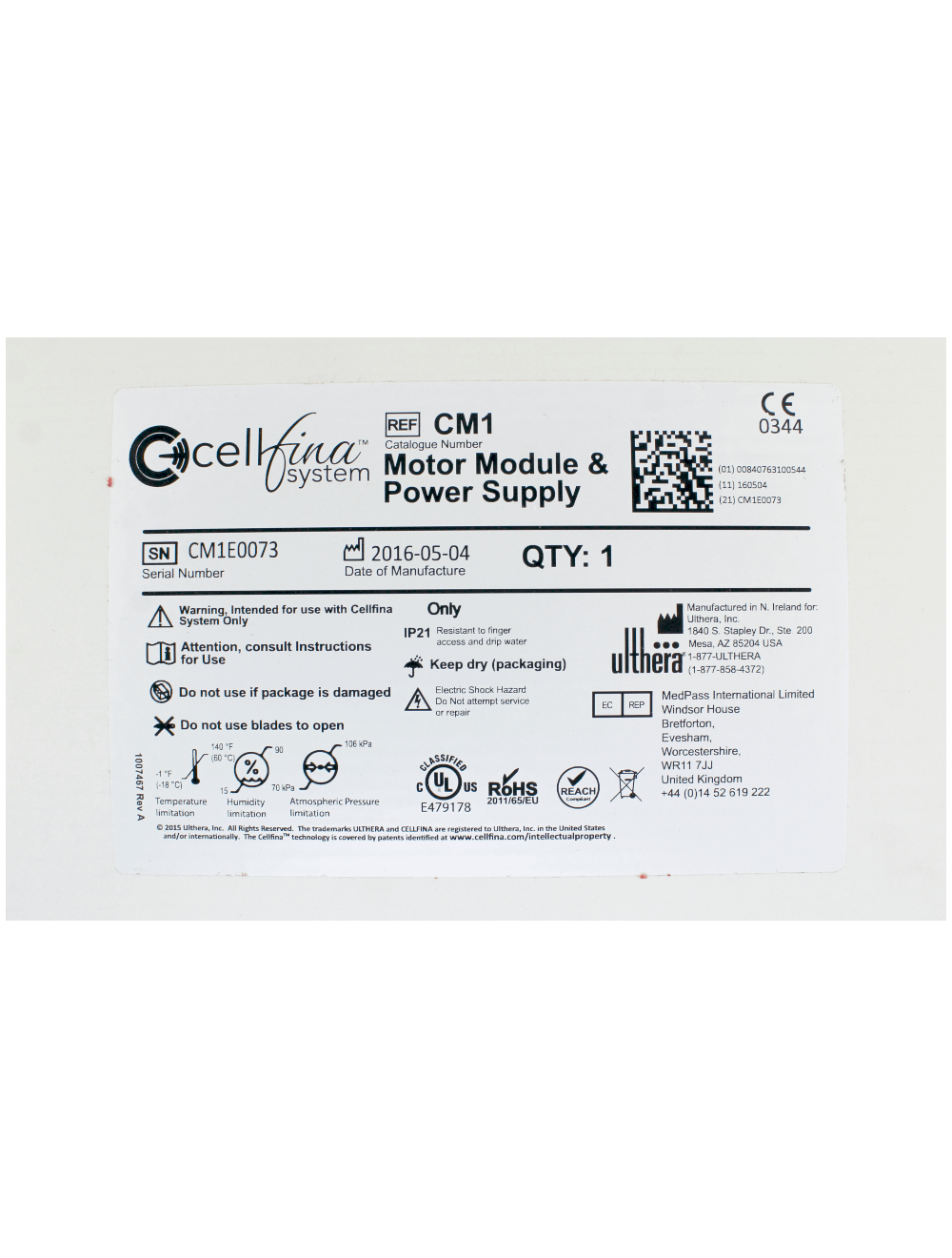 2016 Ulthera Cellfina Workstation & Medela Dominant Flex Aspirator System Merz