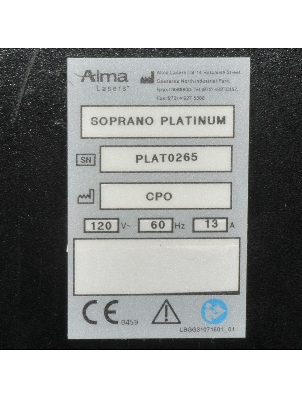 2018 Alma Soprano Ice Platinum Diode Laser Hair Removal 3D Trio SopranoICE