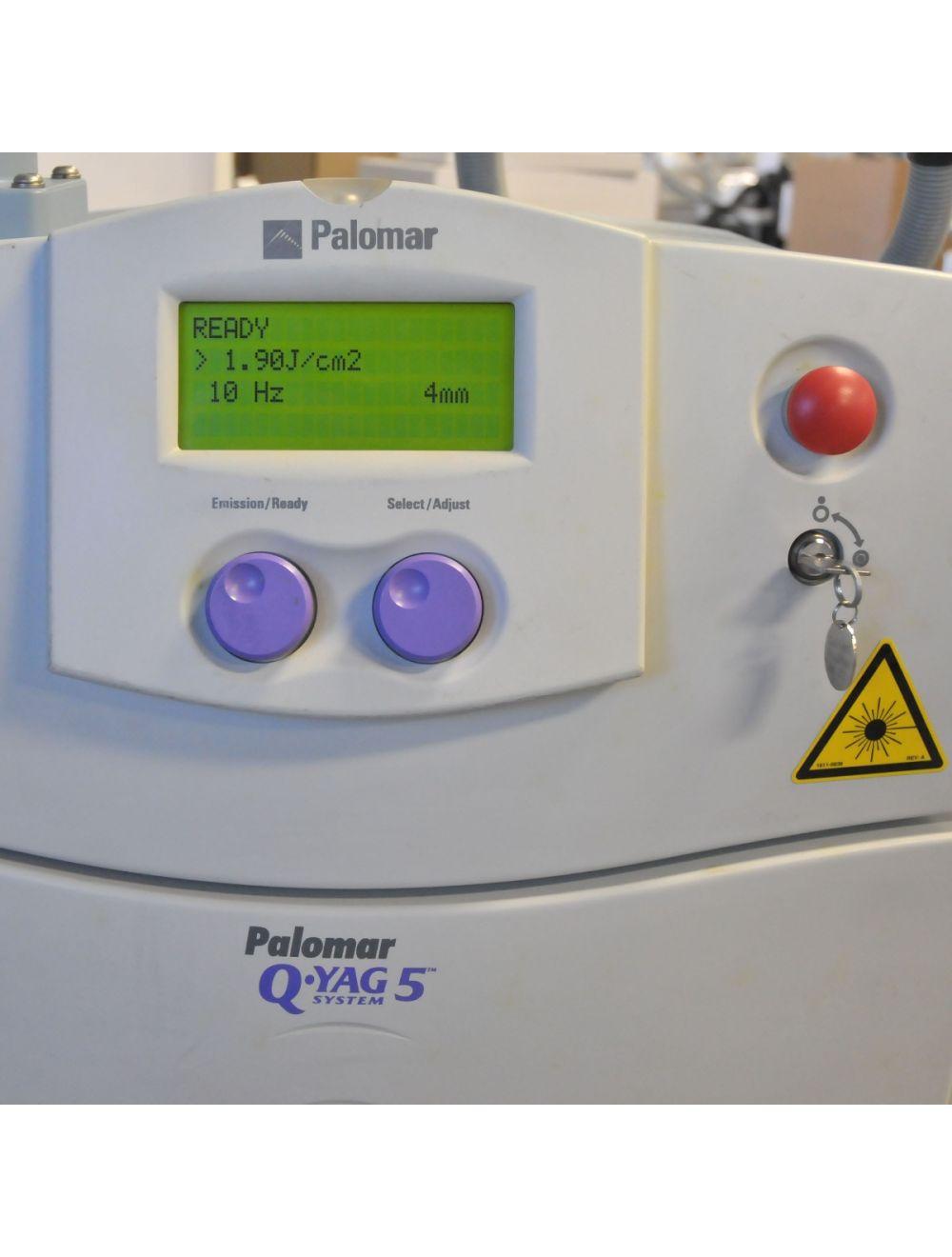 2011 Palomar QYAG5 Q Switch Nd YAG 532 1064 Tattoo Pigmented Lesion Laser YAG 5