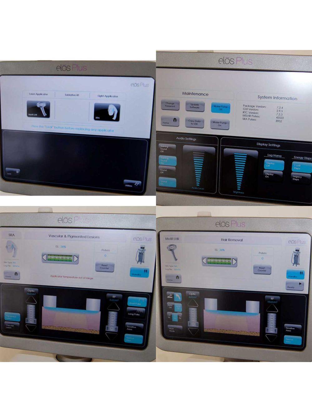 Syneron Elos Plus Laser IPL System Motif LHR SRA Skin Tightening Hair Removal