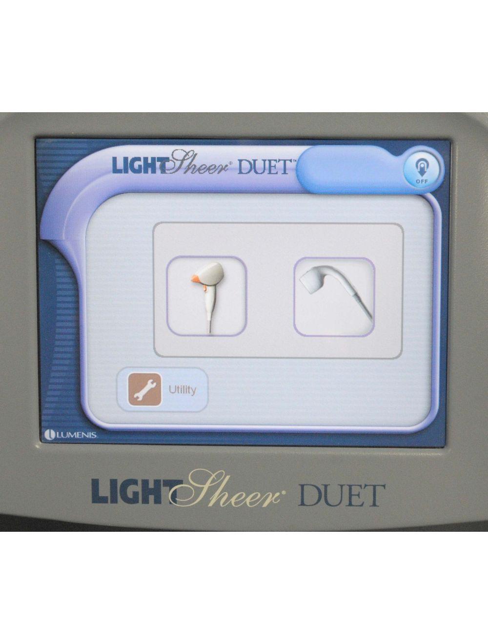 2011 Lumenis Lightsheer Duet 810nm Hair Removal Light Shear Sheer w 2 Handpieces
