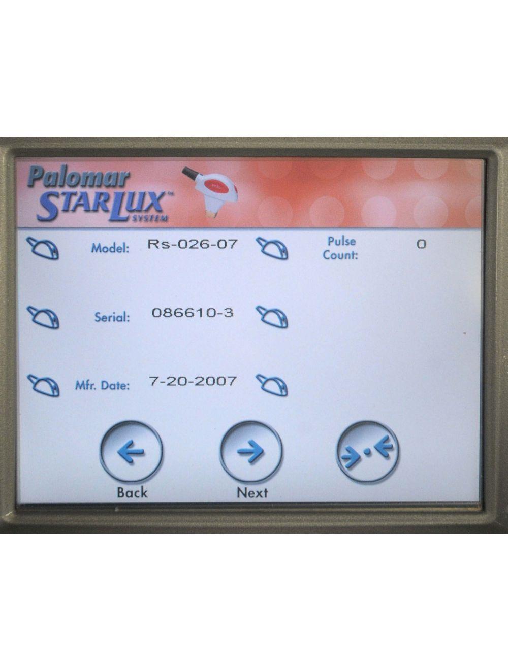 Palomar 2006 STARLUX 300 IPL Laser LuxG LuxRS HandPieces Hair Removal Lux G R