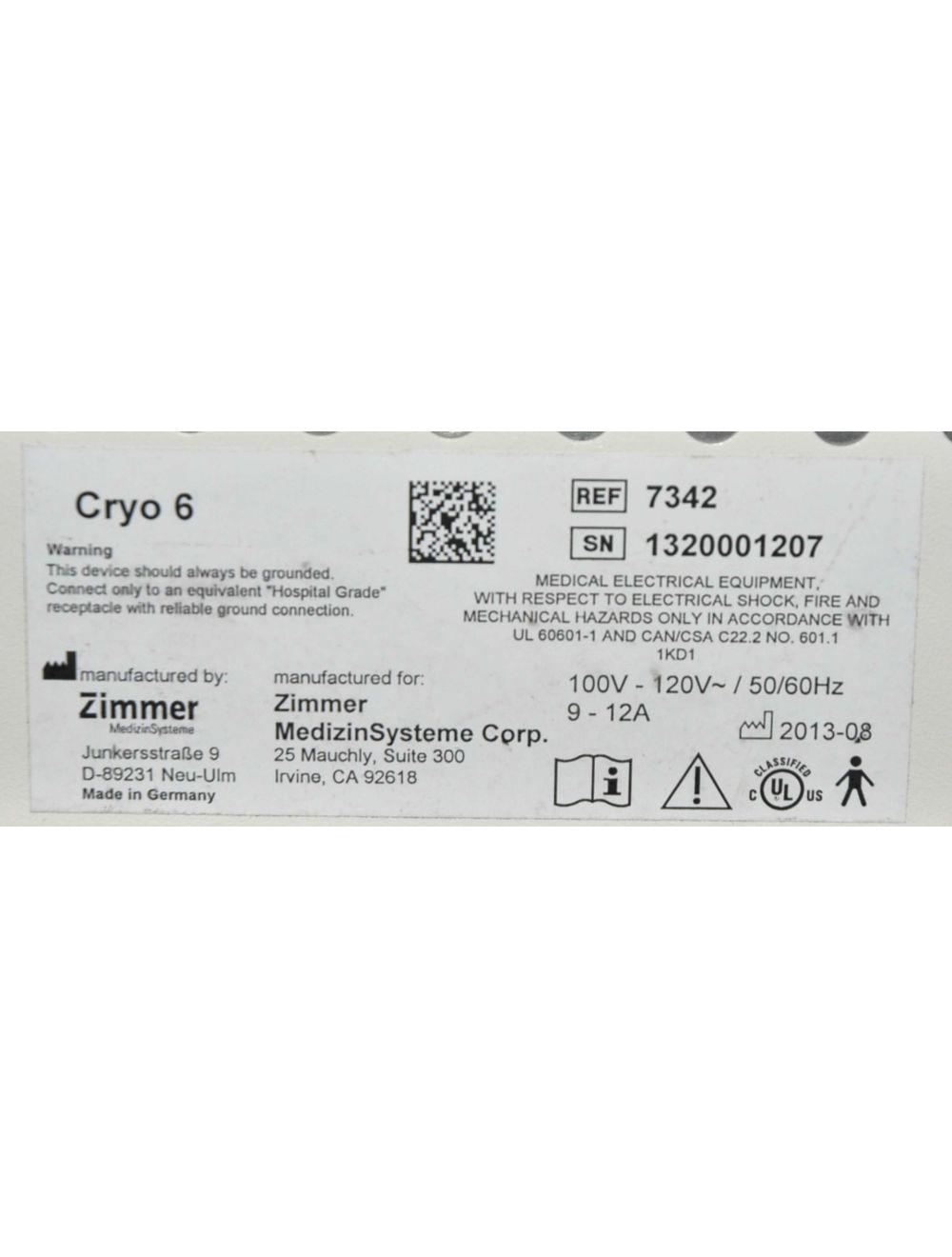 Cryo6 Skin Chiller Cooler IPL Laser Treatment Cryo 6 Zimmer Medizin Cynosure