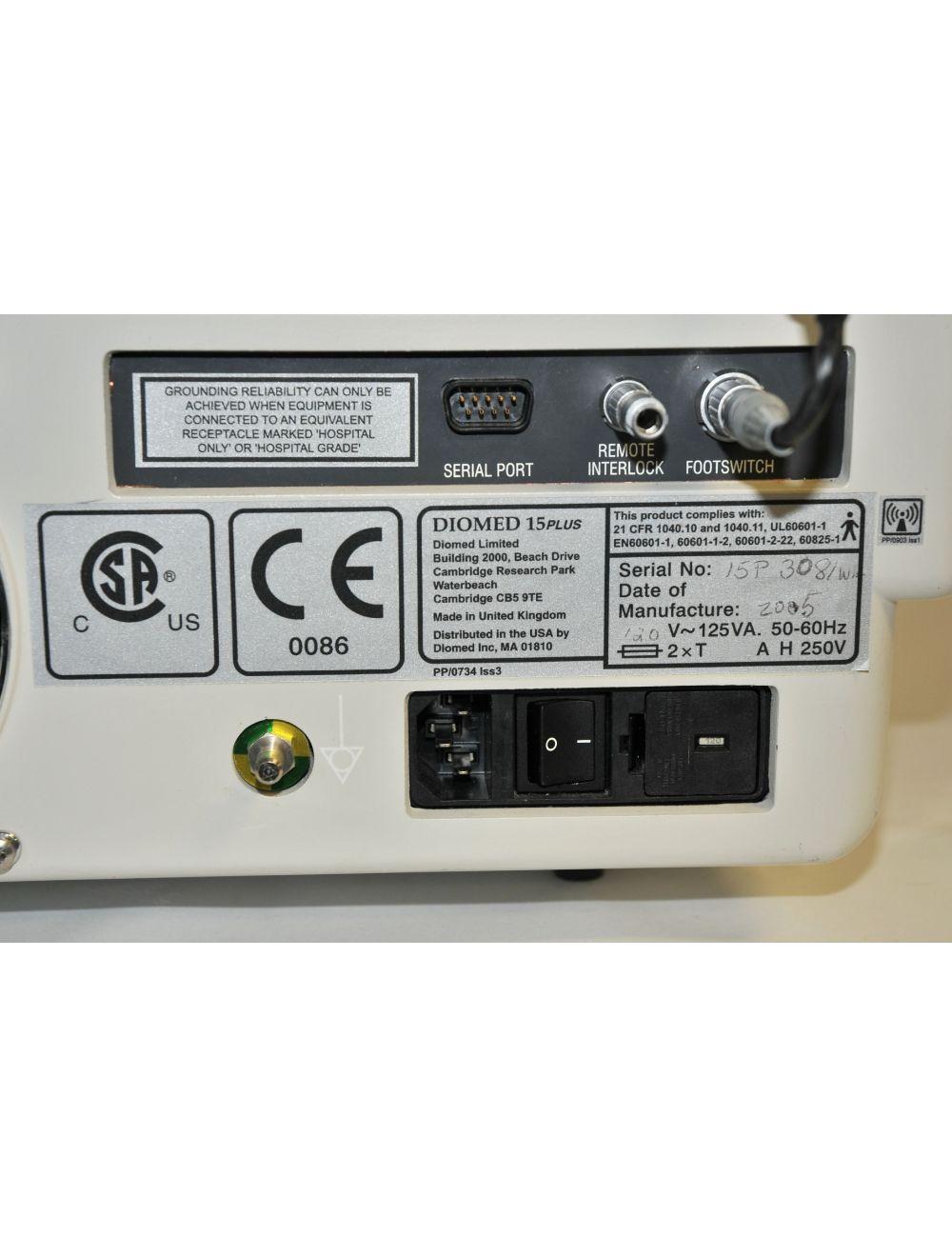 Diomed 15 Plus Diode Surgical Laser 15w AngioDynamics 810 nm ELVT Vascular 2005