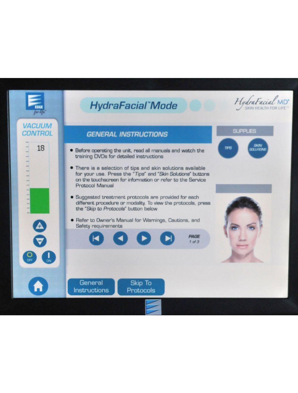 2014 Edge Systems Hydrafacial MD Dermabrasion Skin Therapy Detoxify Hydra Facial