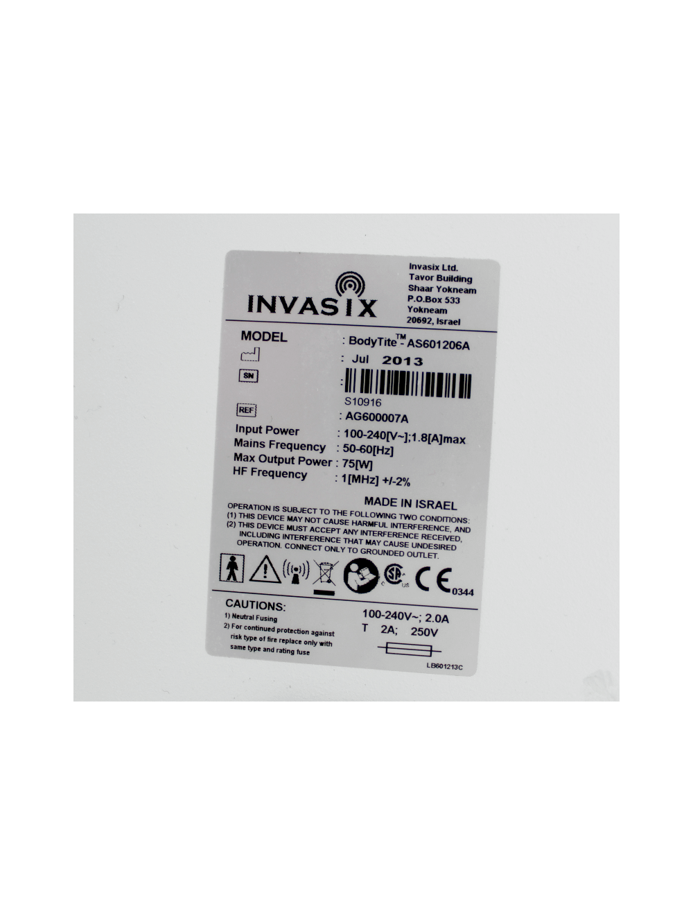 Invasix BodyTite Fractora 2013 TiteFX BodyFX Fractional Restore Skin INMODE