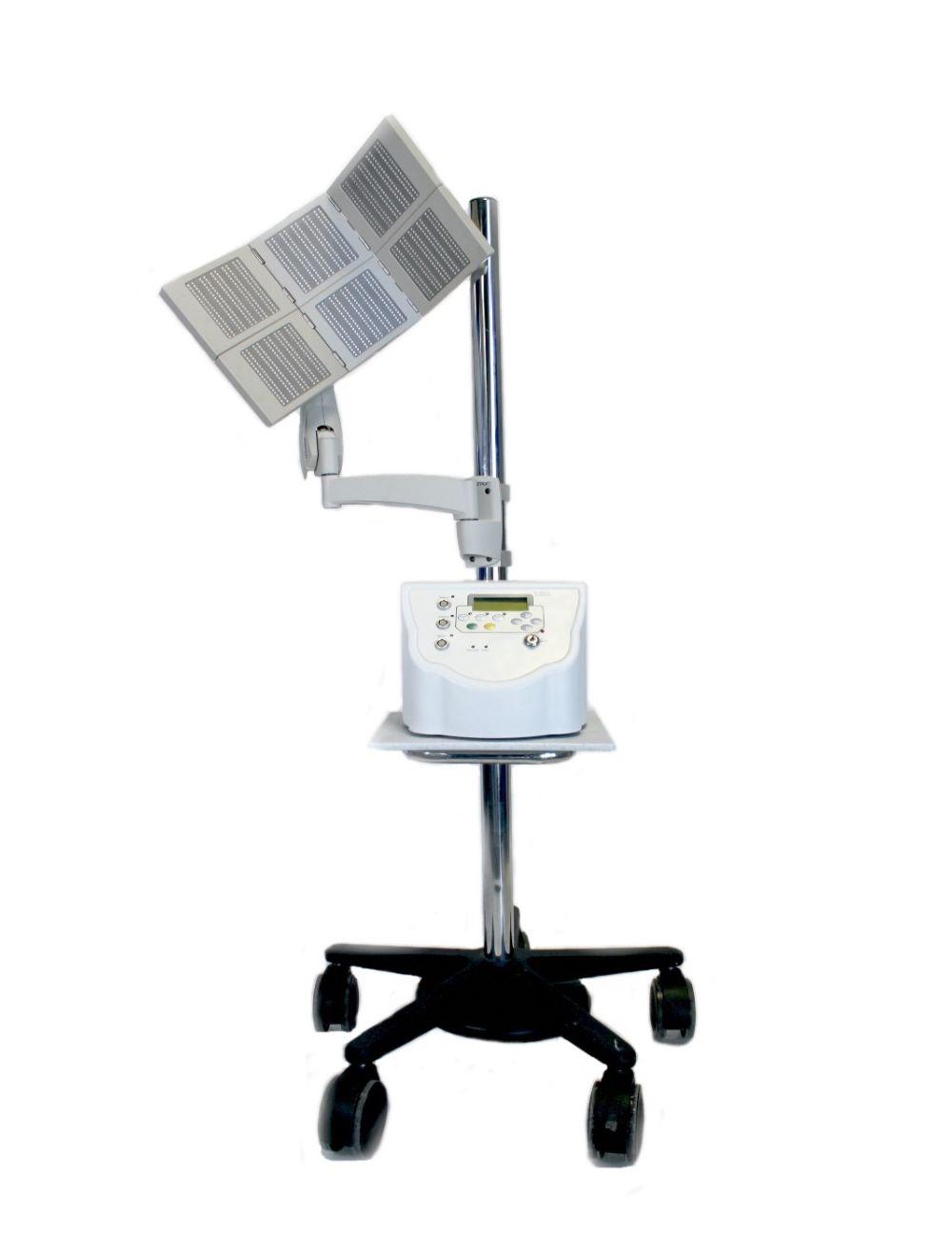 LED Light Therapy System Skin Care Machine LightWave RLI 100 EXP on Mobile Stand