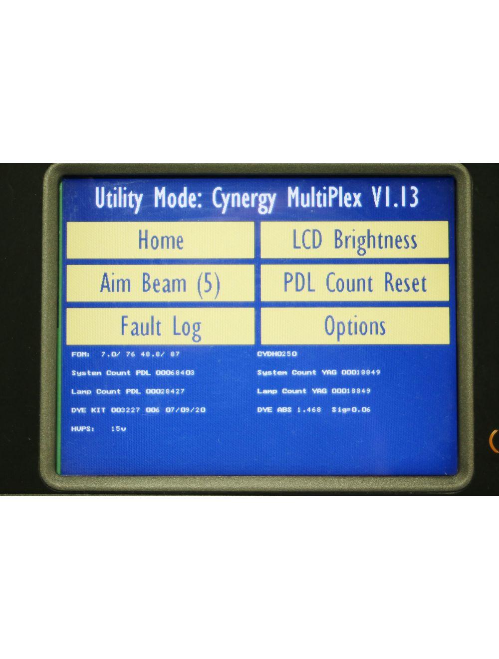 2007 Cynosure Cynergy MPX YAG 1064 Pulsed Dye 585 Laser HR Vascular NEW DYE KIT