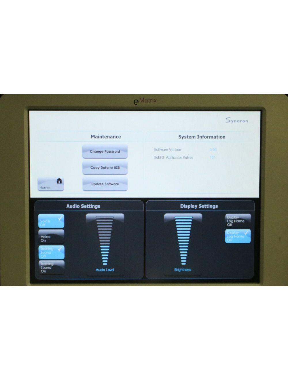 2017 Syneron eMatrix RF Skin Rejuvenation Wrinkle Reduction SublativeRF E Matrix