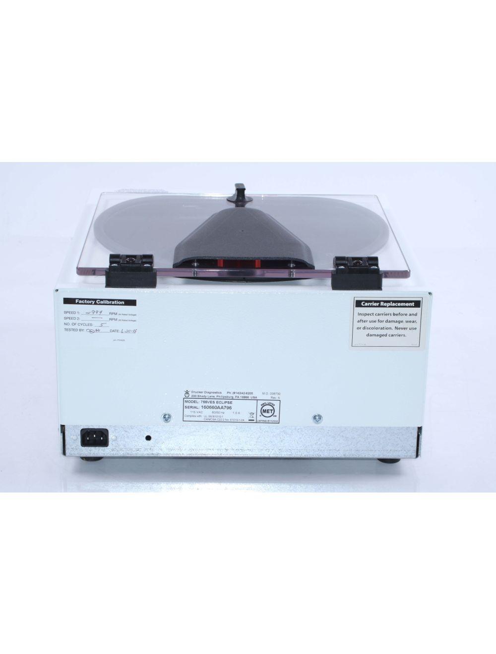 Drucker Diagnostics ECLIPSE Easy Spin 755VES Platelet PRP 3500 RPM Centrifuge