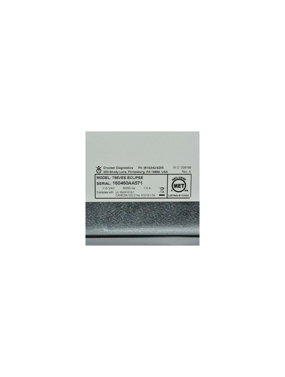 Drucker Diagnostics 755VES ECLIPSE Centrifuge PRP Platelet Rich Plasma 755 VES