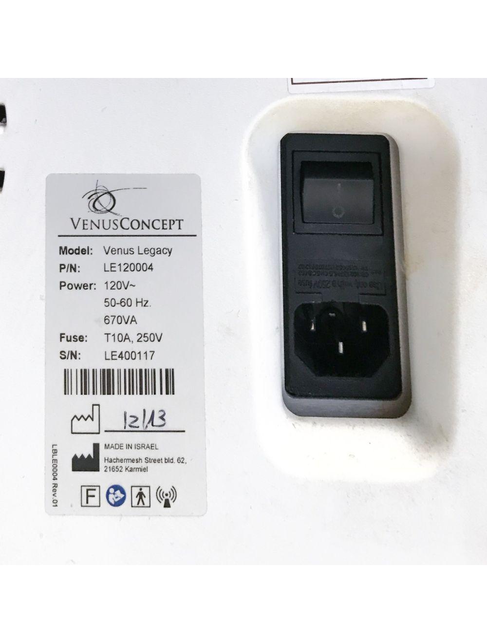 2013 Venus Concept LEGACY Radio Frequency RF Shaping Venusconcept 4 Handpieces