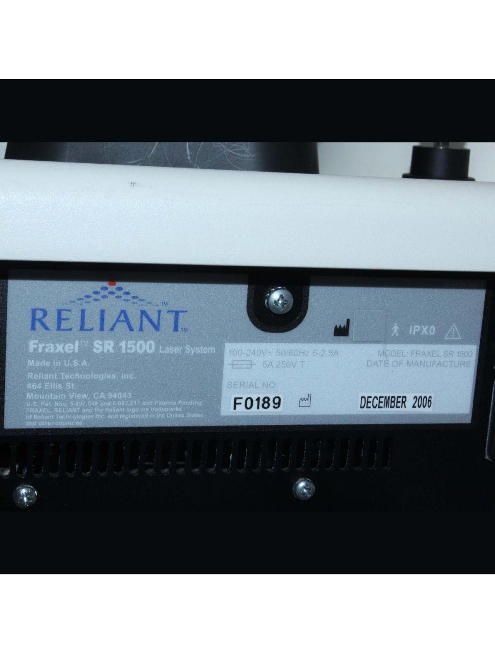 Reliant Fraxel Restore SR1500 Re Store Re:Store 1500 SR 1550 Resurfacing Laser