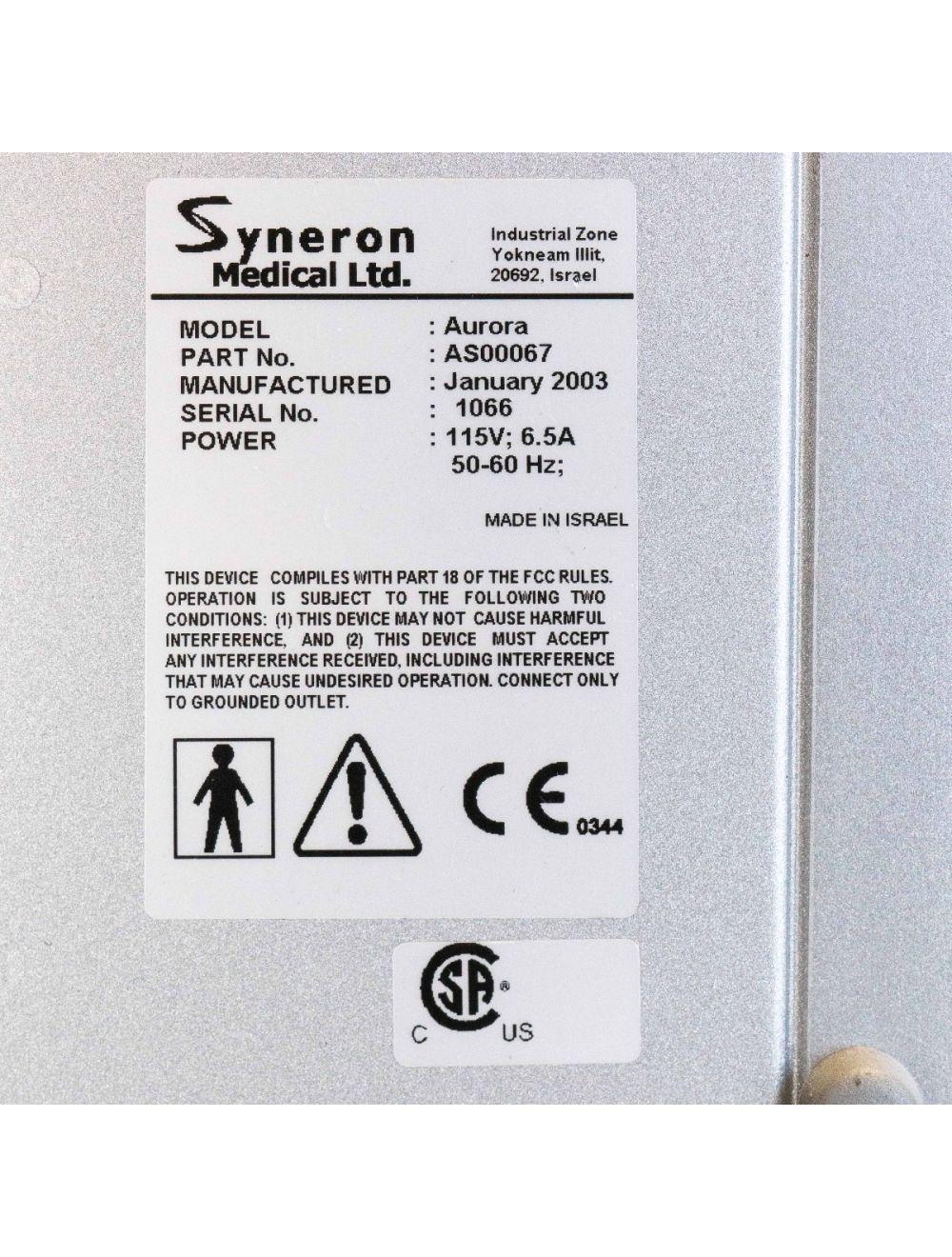 2003 Syneron AURORA IPL Hair Removal Skin Rejuvenation DS SRA ST ReFirme 4 HPs