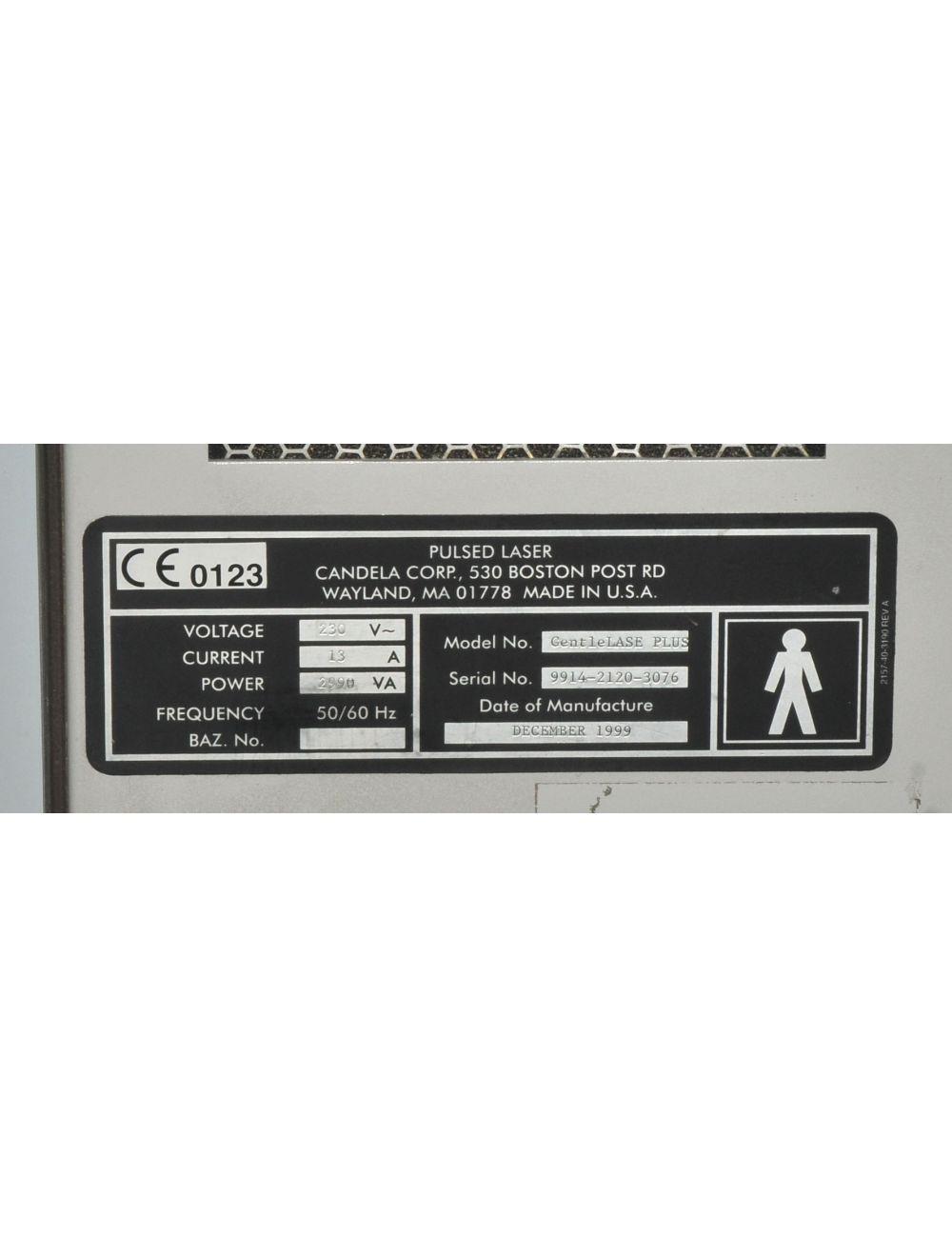 1999 Candela GentleLASE PLUS Alexandrite Laser Hair Removal 12 15 18 mm Fiber