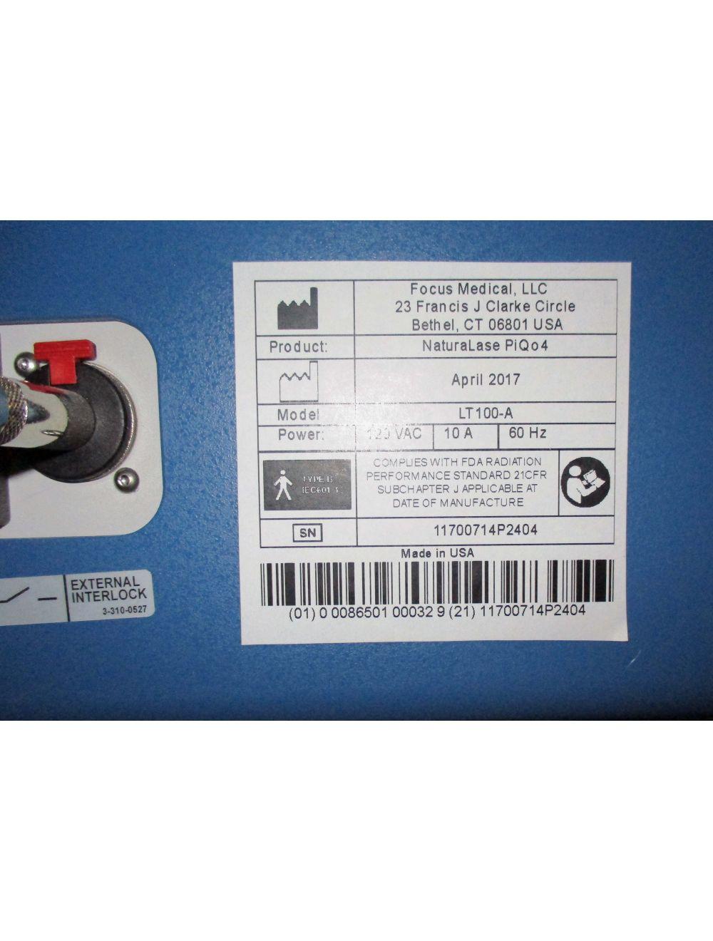 2017 Focus Medical NaturaLase PiQo4 Nd:YAG Tattoo Removal Laser PiQ04