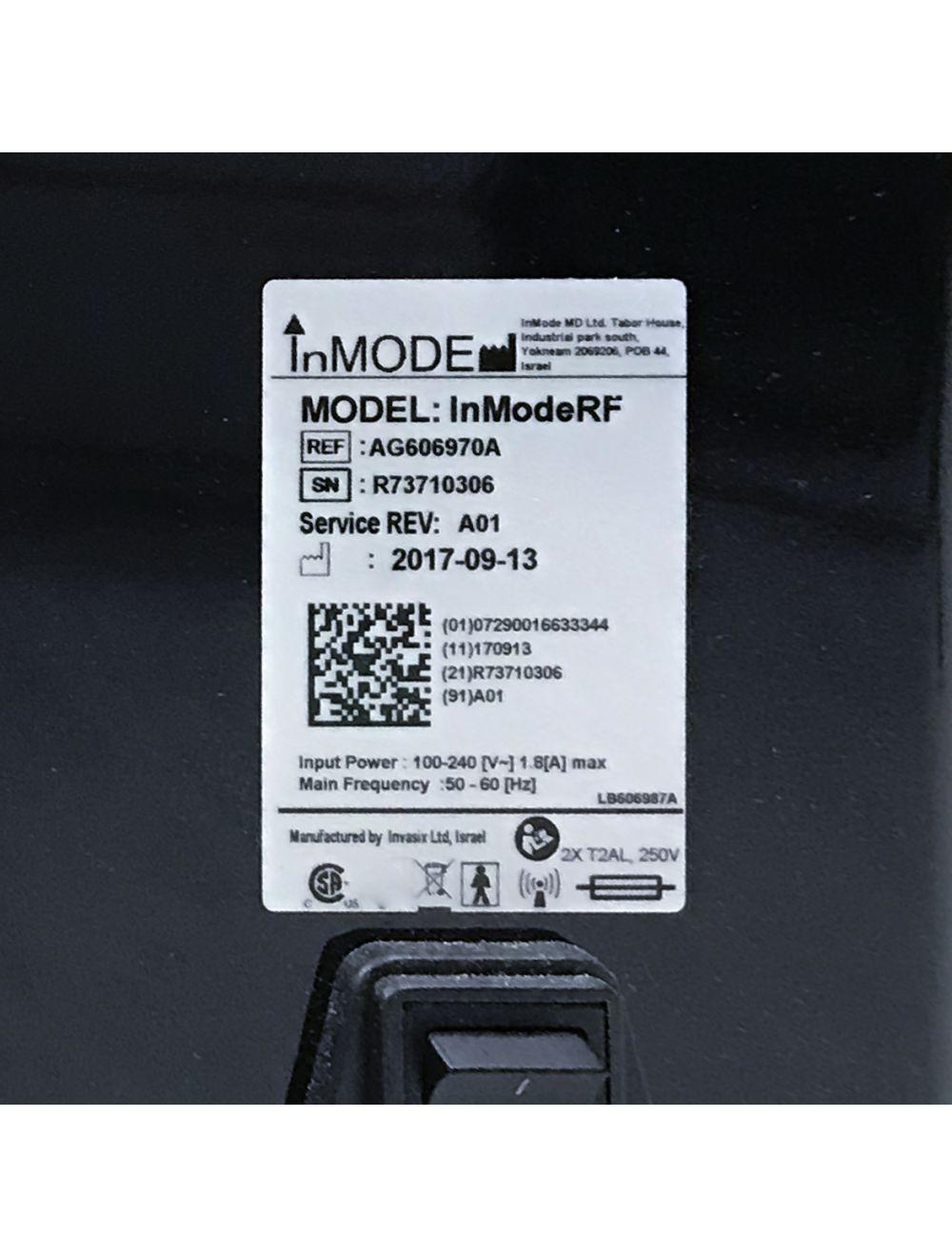 2017 INMODE CONTOURA Radio Frequency w/3 Handpieces Forma BodyFX MiniFX Contour