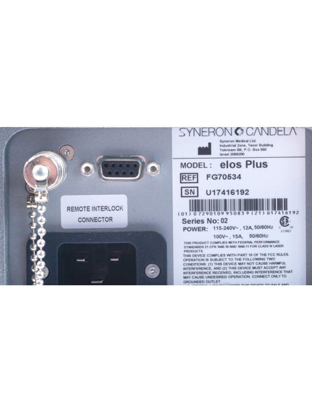 Candela Syneron elos Plus RF Laser With 3 Handpieces (SRA Plus, SRA Plus S, SRF)