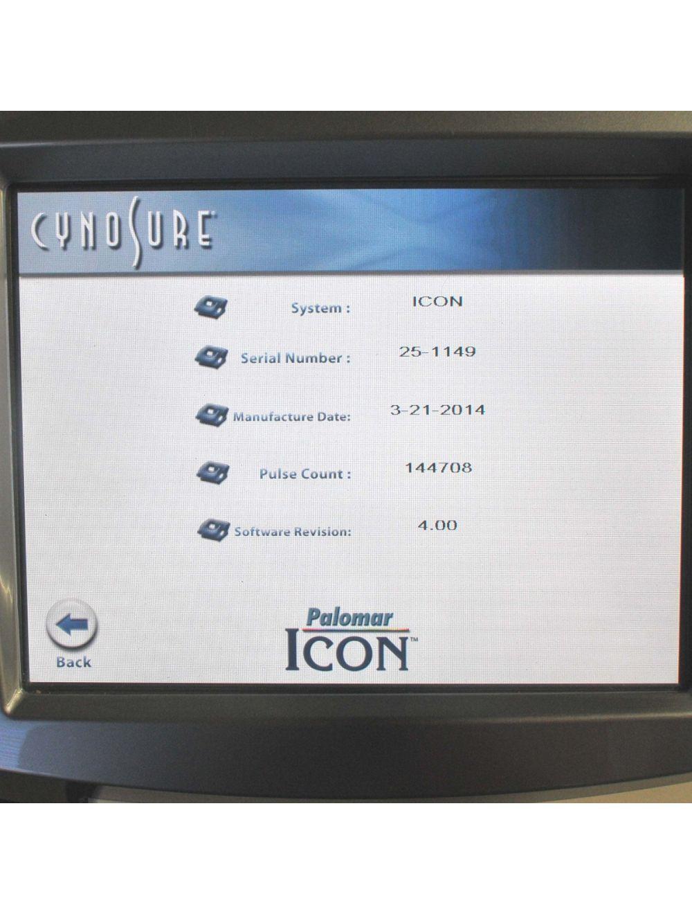 Palomar Cynosure ICON Cosmetic IPL Laser w/3 IPL Handpieces &amp; 1 1540 HP - (2014)