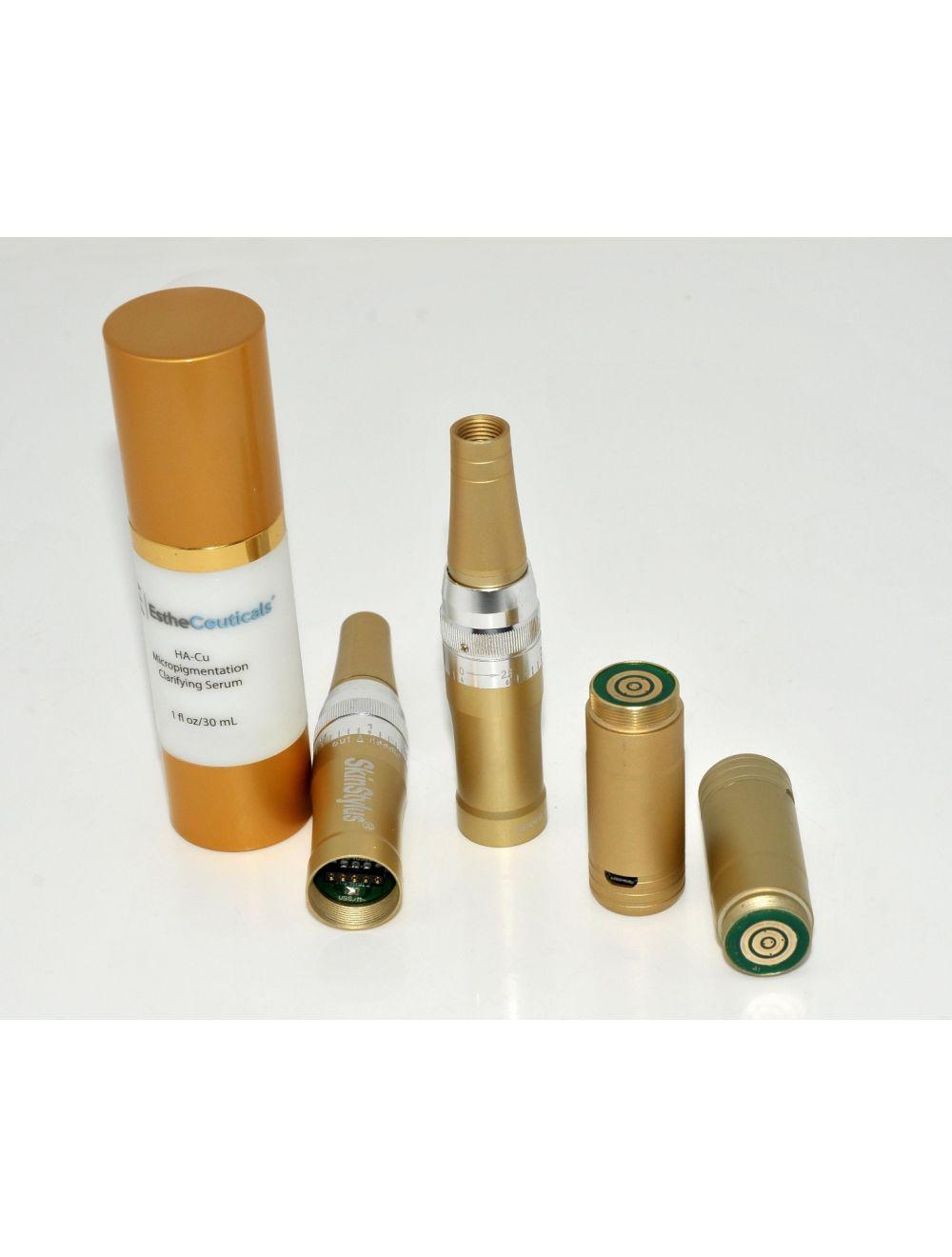 2 Gold Pens SkinStylus Microneedling Professional Kit Beautiful Skin Stylus DEMO