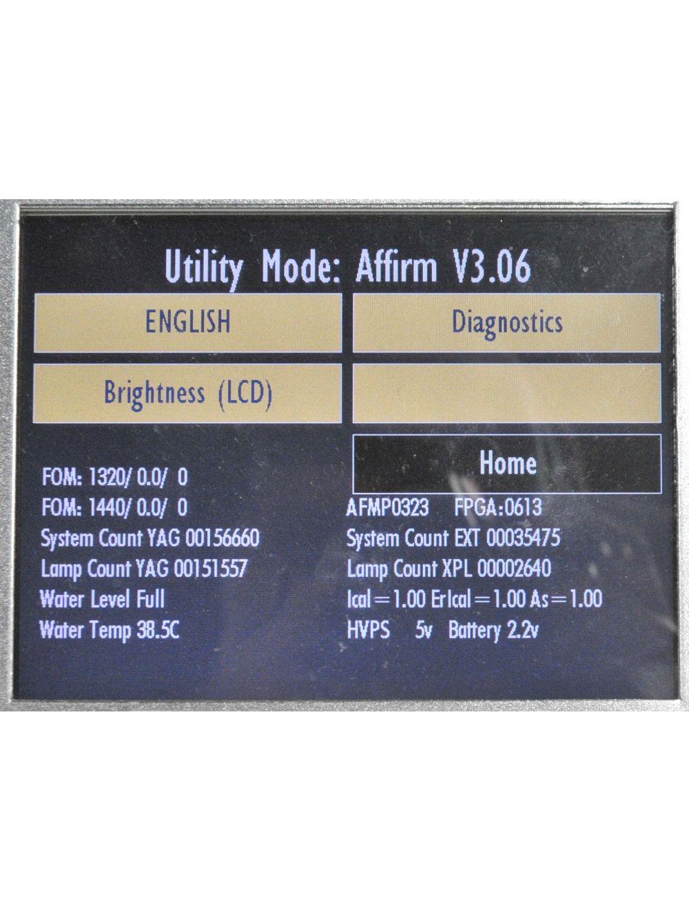 2011 Cynosure AFFIRM Laser Skin Rejuvenation Wrinkle Reduction Scar 1320 1440 nm