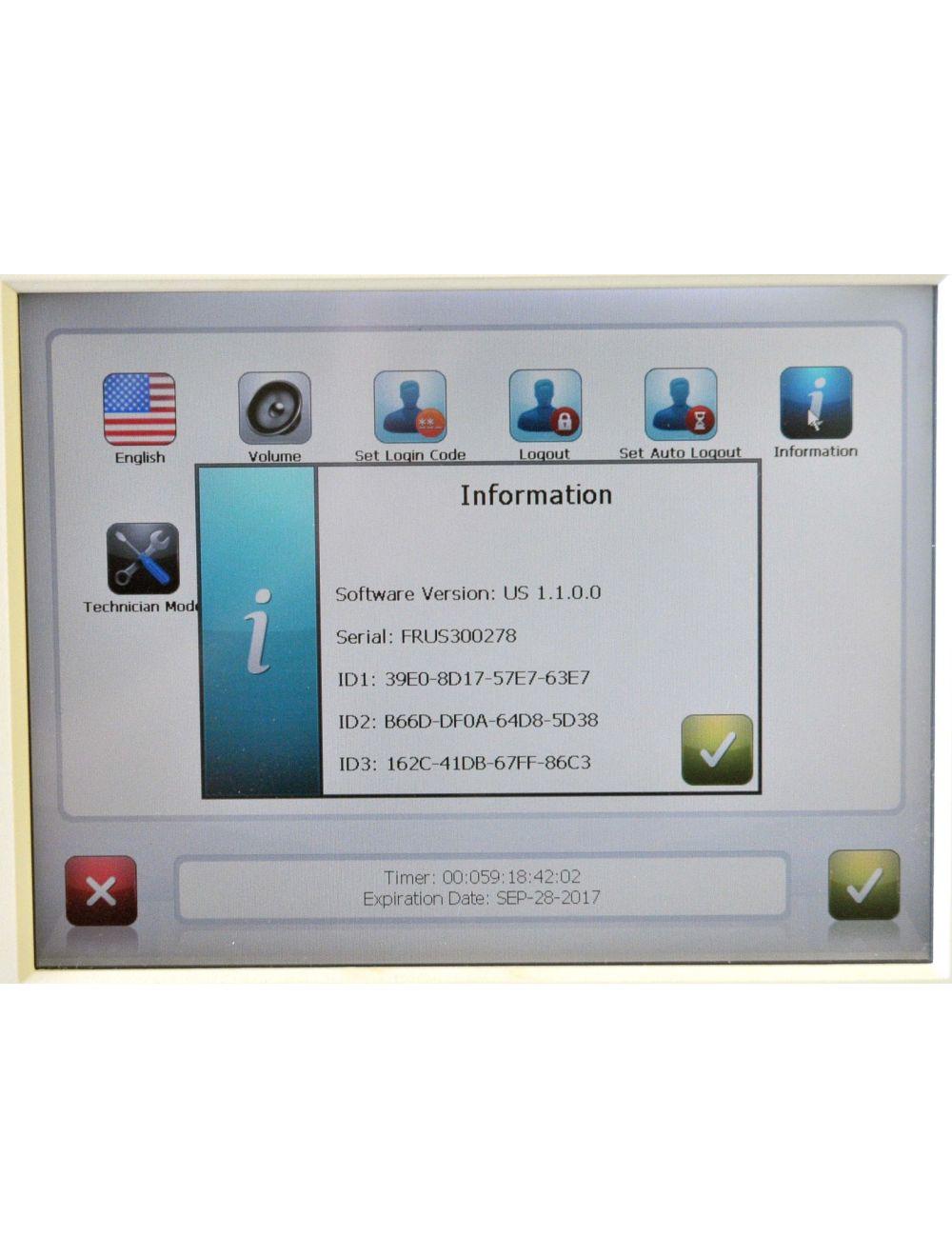 2012 Venus Concept Freeze MP2 Body Contouring RF Frequency Tightening w/2 HP's