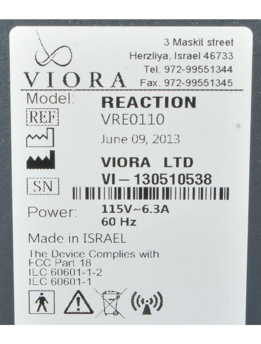 2013 Viora REACTION RF Skin Tightening Body Contouring Radio Frequency System