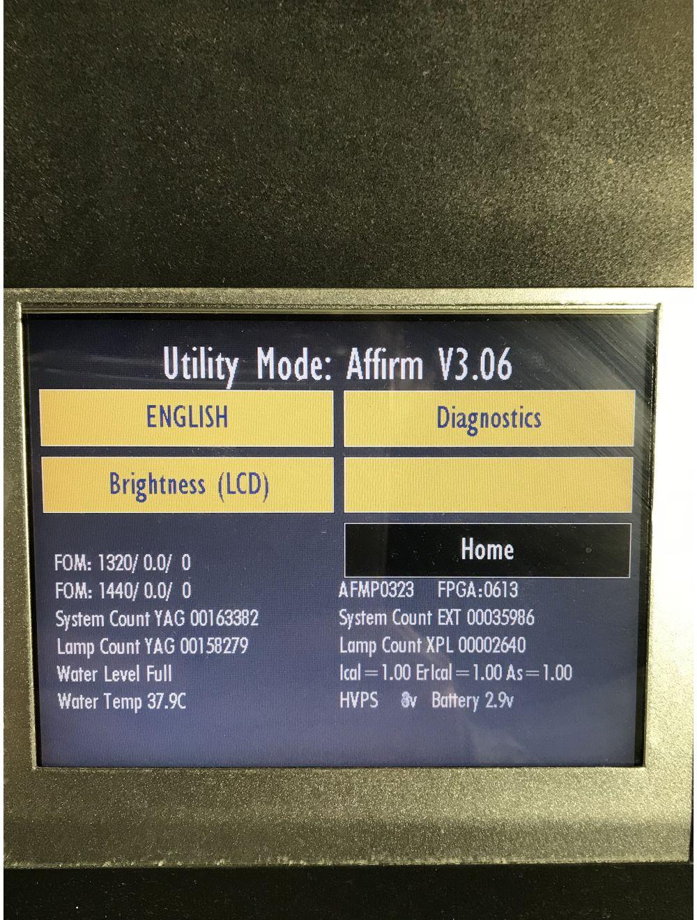 2011 Cynosure Affirm MPX Multiplex YAG Laser w/ 1320 1440 HP & XPL IPL Handpiece