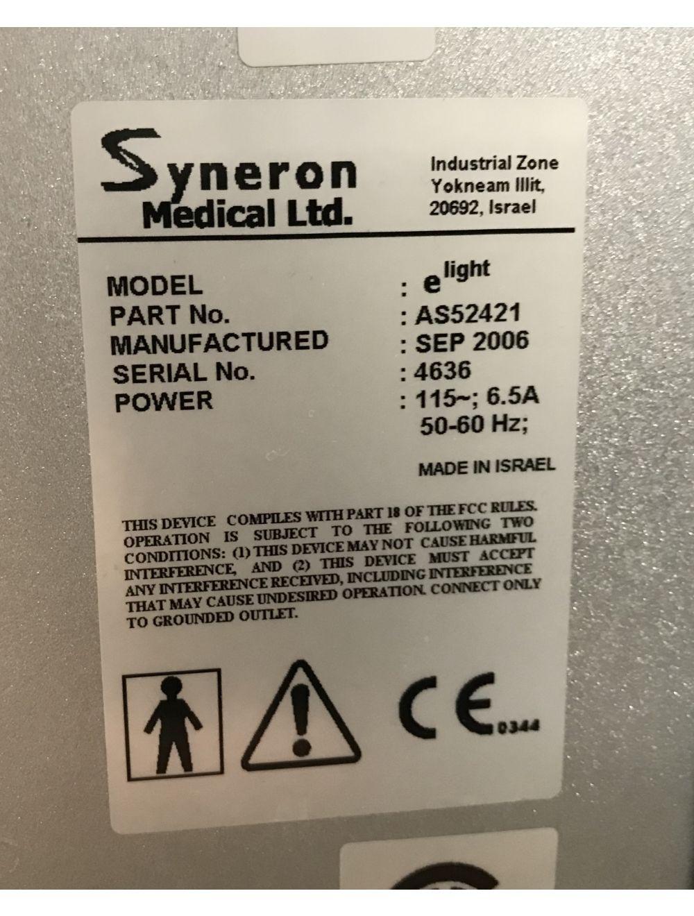 Syneron eLight Elos IPL E Light RF Acne Hair Removal Skin Rejuvenation Laser