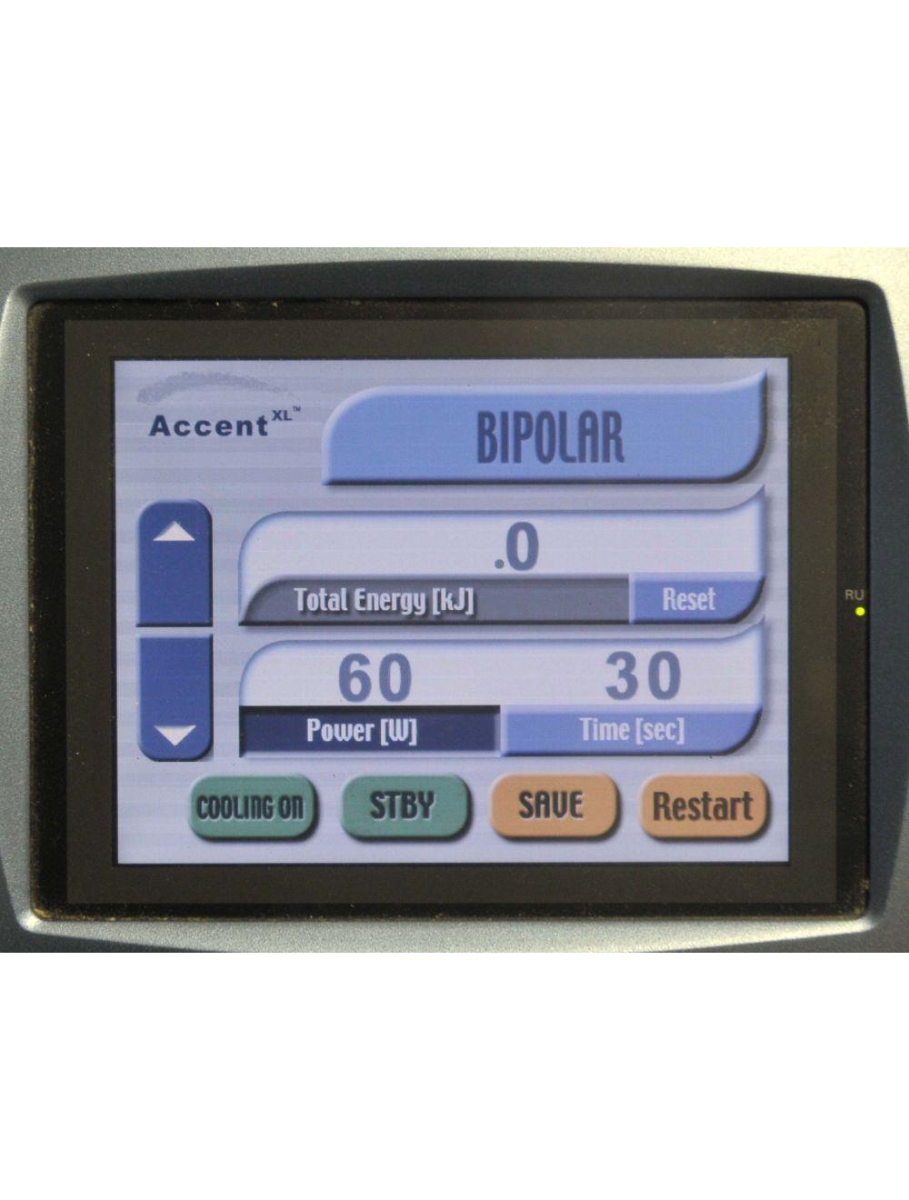 2008 Alma Accent XL RF Laser Skin Tightening Body Contour w Bipolar Unilarge HPs