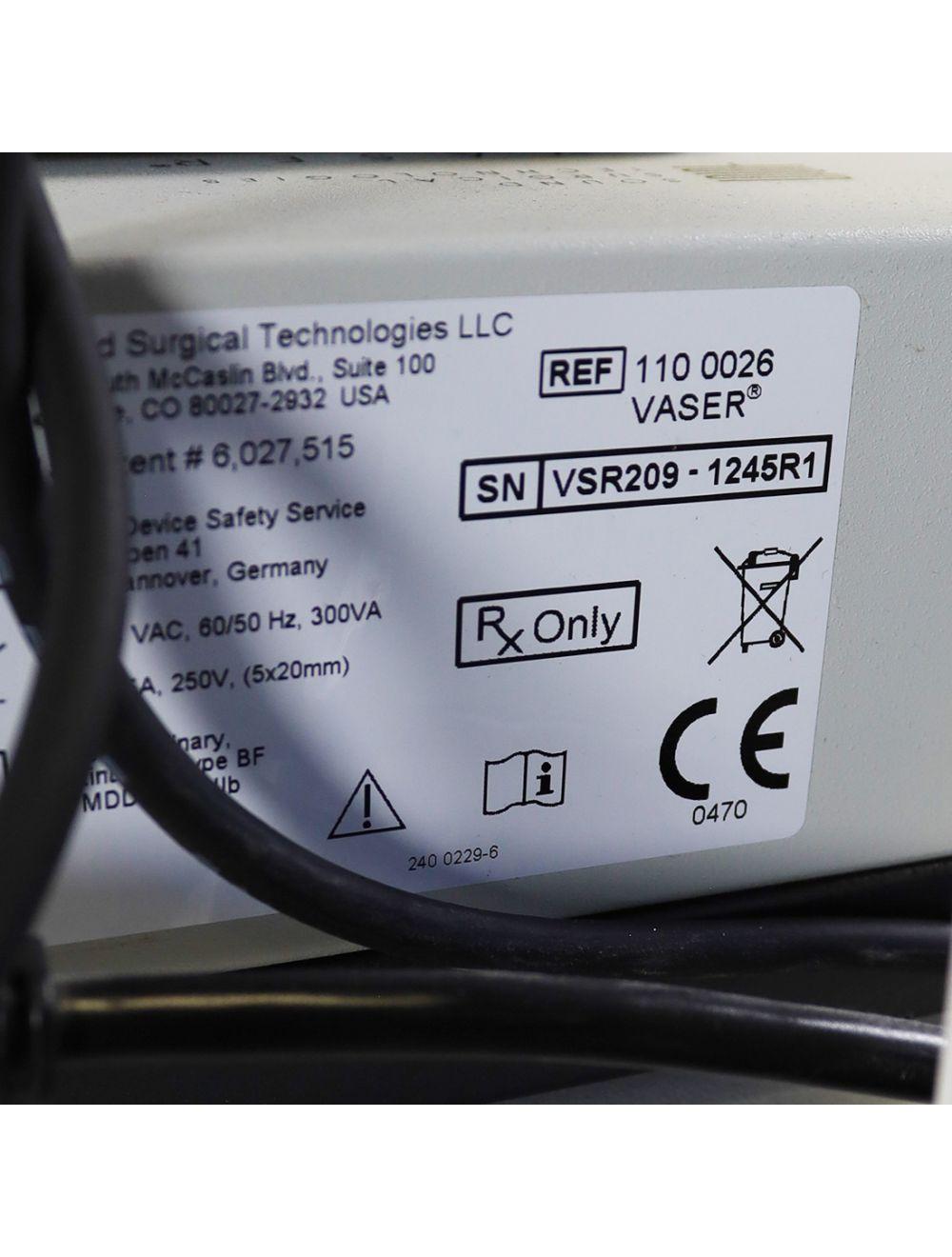 Sound Surgical Tech Vaser 110-0026 Classic VentX Aspiration Workstation &amp; Cart