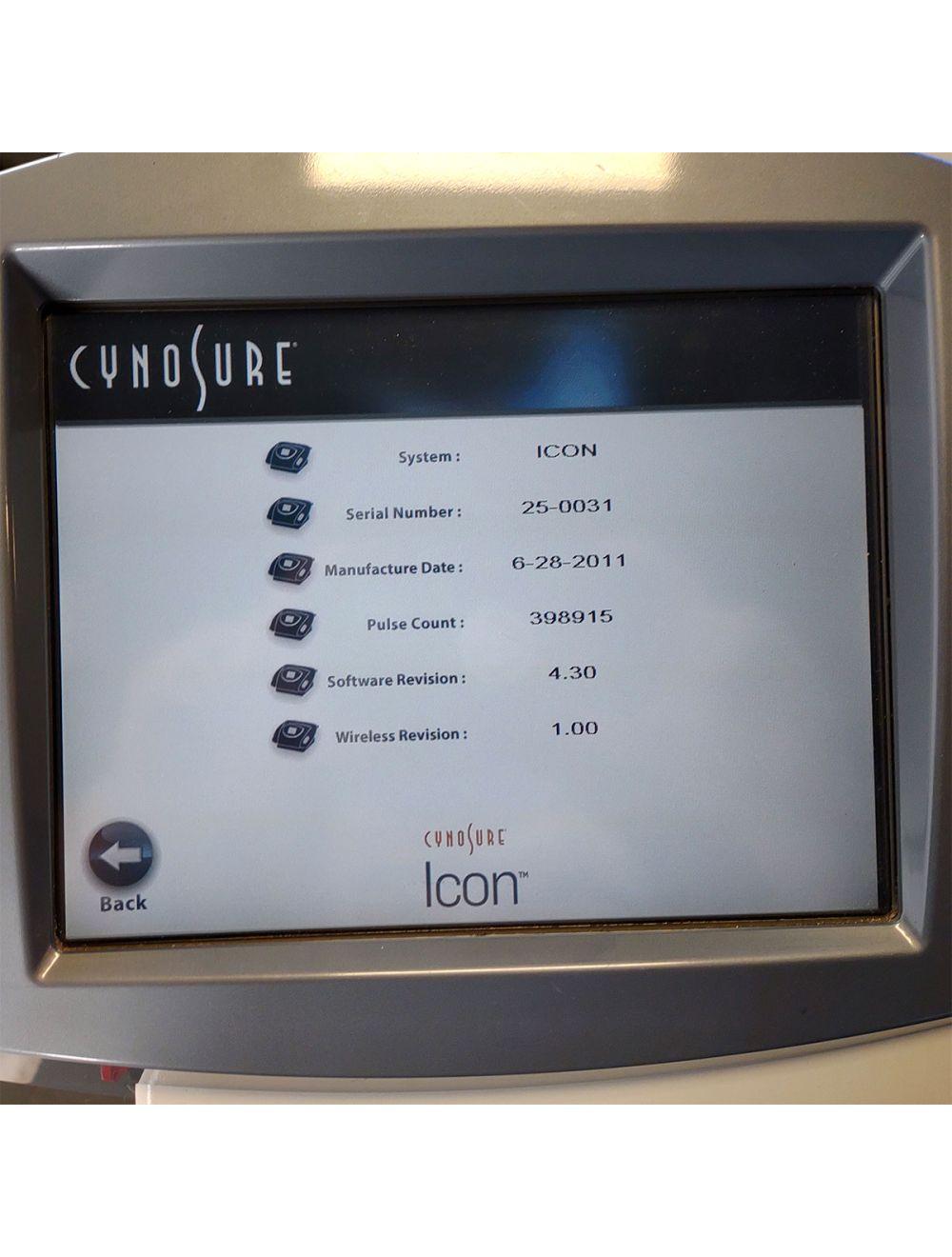 2011 Cynosure Palomar Icon IPL Laser System Hair Removal Acne MaxR MaxYs 1540